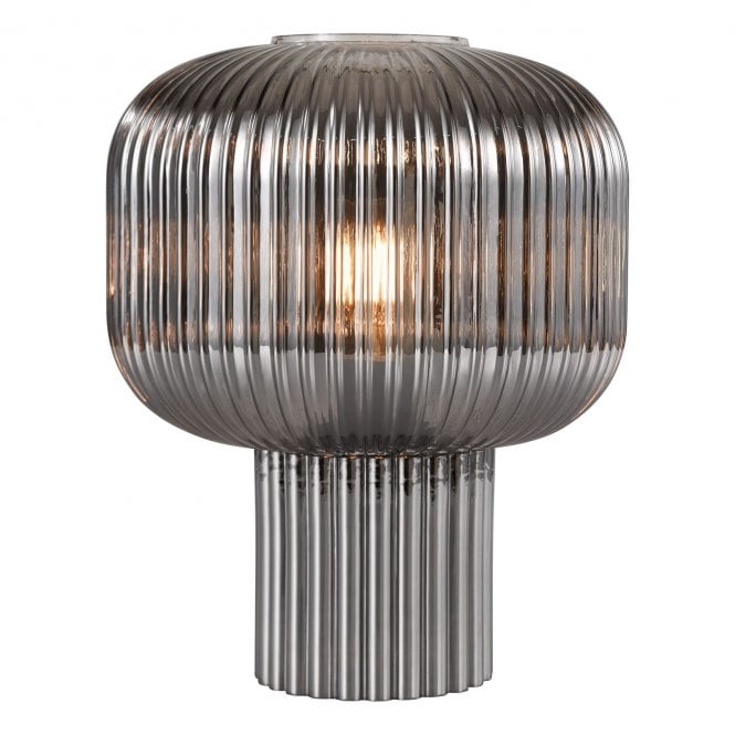 Ares Ribbed Glass Table Lamp
