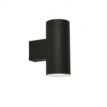 Arnside Outdoor 2Lt Wall Light Black