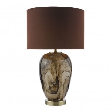 Asclepius Art Glass Table Lamp