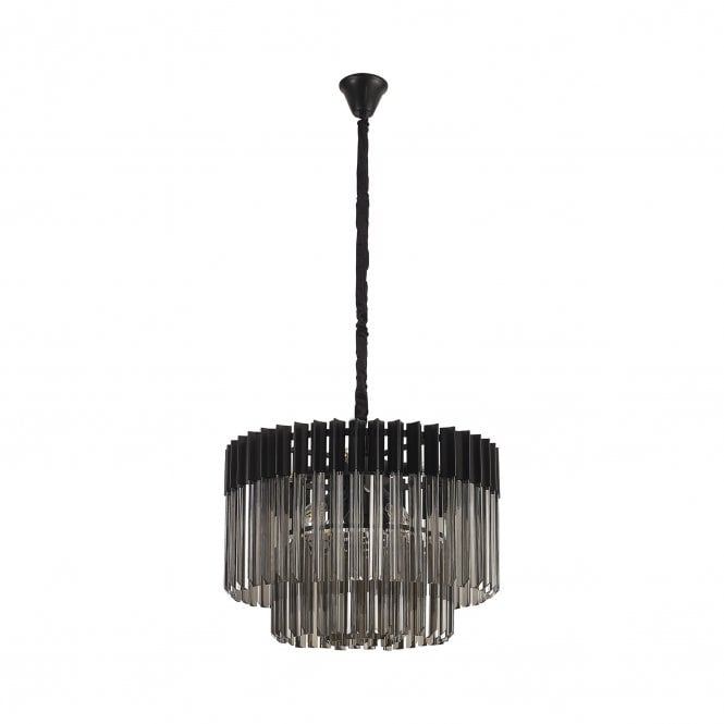 Ayla 8 Light Pendant Smoked