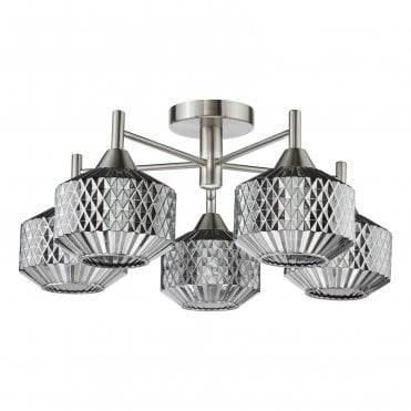 Broughton 5 Light Flush Ceiling Light