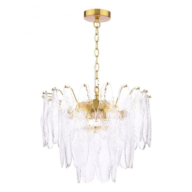 Danae Textured Glass 6 Light Pendant