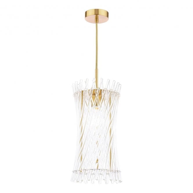 Daphne Glass Rod Detail Pendant