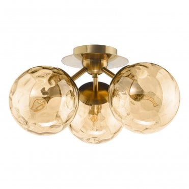 Dufton 3 Light Flush Ceiling Light