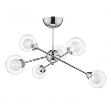 Eil 6 Light Semi Flush Polished Chrome