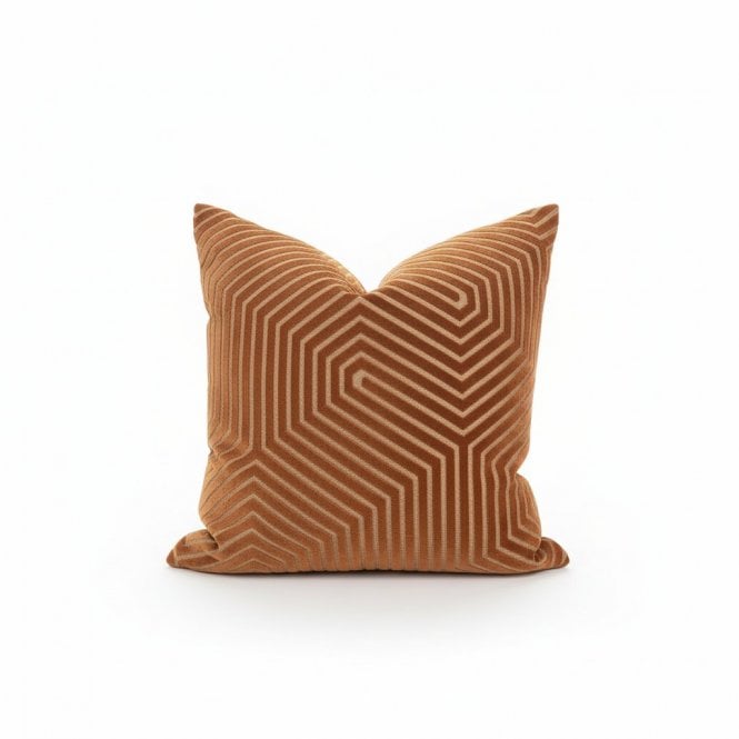 Enzo Brick Velvet Cushion 55x55