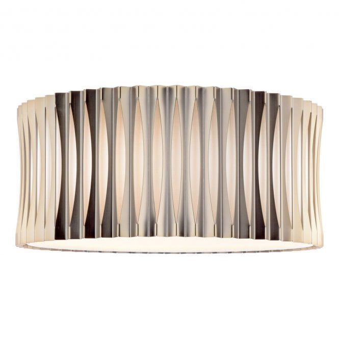 Erato Layered Metalwork 3 Light Flush
