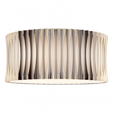 Erato Layered Metalwork 3 Light Flush