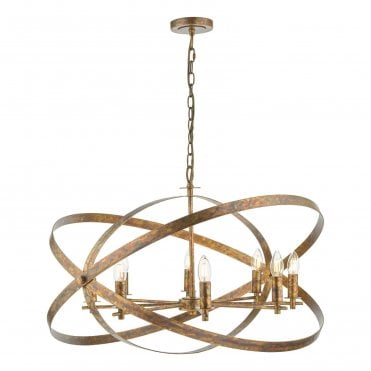 Gaia Sweeping Metalwork 8 Light Pendant