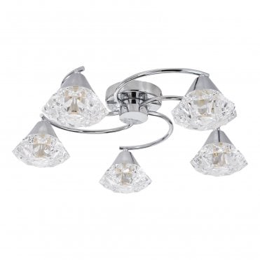 Hows 5 Light Flush Ceiling Light