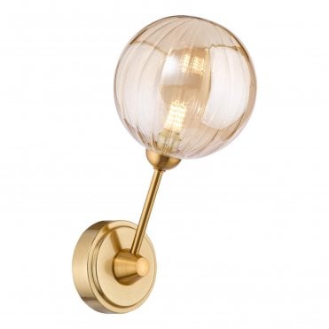 Ikarus Ribbed Glass Wall Light