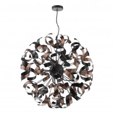 Ireby Black 12 Light Pendant