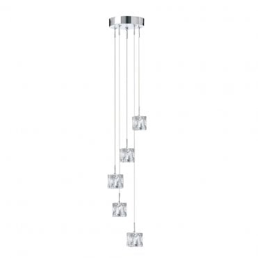 Kingsland 5Lt Multi Drop Pendant Chrome