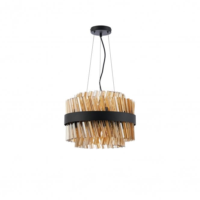 Lucia 10 Light Pendant Amber