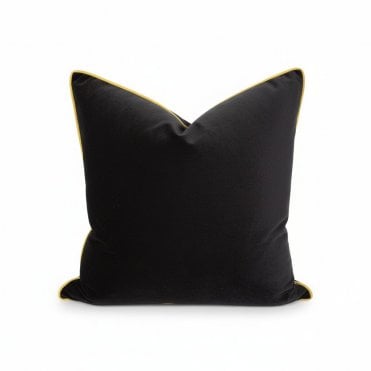 Madrid Black/Gold Cushion 55x55