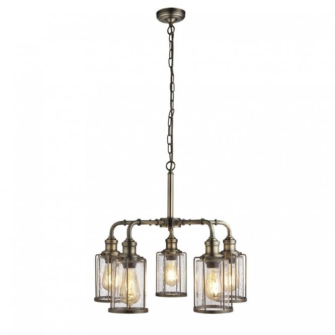 Mardale 5Lt Pendant Antique Brass