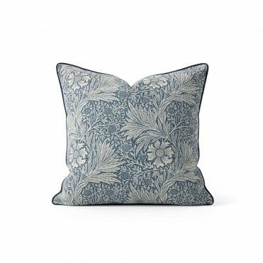 Morris & Co Indigo Marigold Cushion