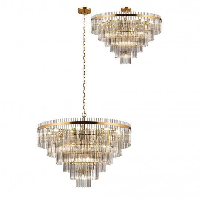 Mya 22 Light Pendant Smoked