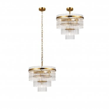 Mya 7 Light Pendant Clear