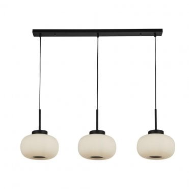 Newbury 3Lt Bar Pendant Black