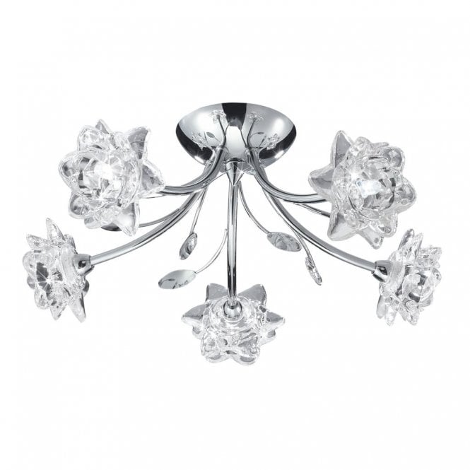 Prestbury 5Lt Semi Flush Chrome