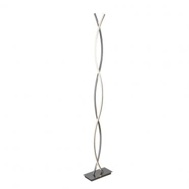 Rannerdale Led Wave Floor Lamp Chrome & Opal