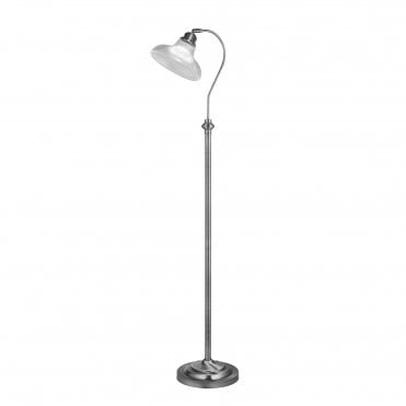 Scafell Floor Lamp Satin Silver