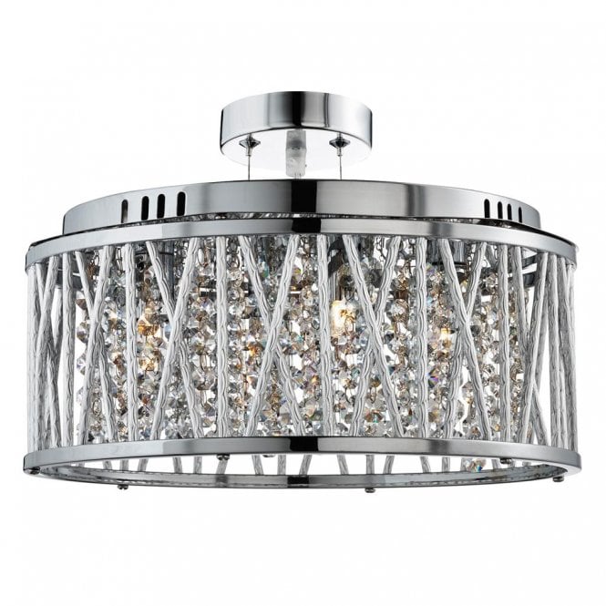 Snowdon 5Lt Pendant/Semi Flush Chrome