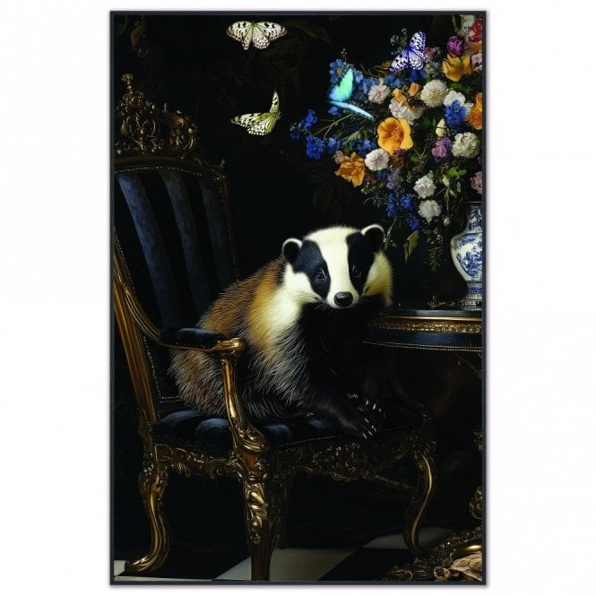 Stately Badger Velvet Canvas