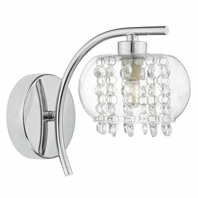 Talt Wall Light Polished Chrome & Glass
