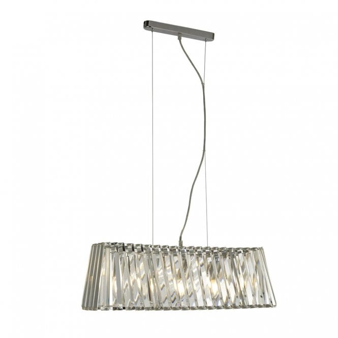 Tebay 4Lt Pendant Chrome & Crystal
