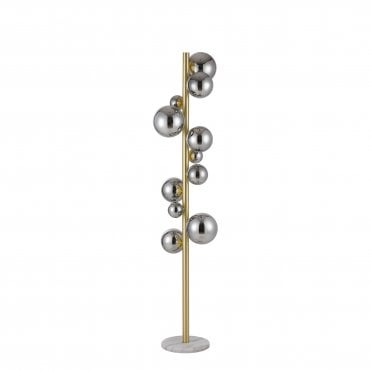 Valery 11 Light Floor Lamp Chrome