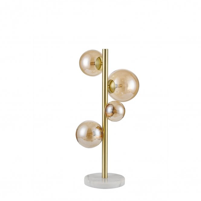 Valery 4 Light Table Lamp Amber