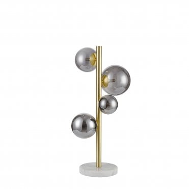 Valery 4 Light Table Lamp Smoke