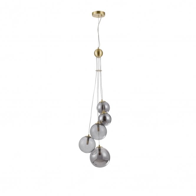 Valery 5 Light Pendant Smoke