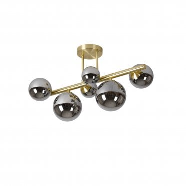 Valery 6 Light Flush Chrome