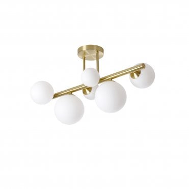 Valery 6 Light Flush Opal